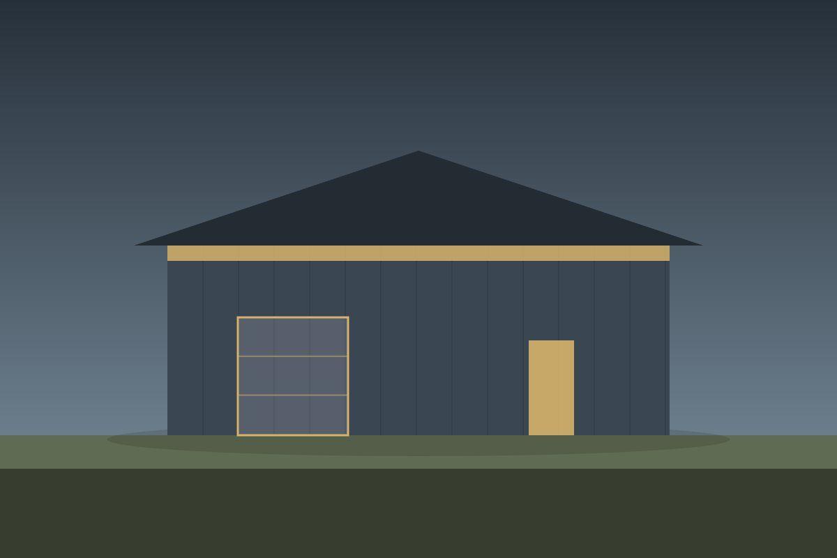 24×30 Enclosed Garage